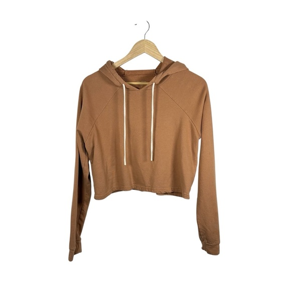 Splits59 Women’s Zoey Relaxed Cropped Hoodie in Cafe Au Lait Size S - Picture 3 of 9